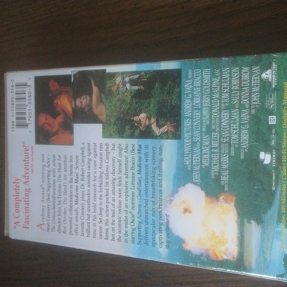 Medicine Man Sean Connery VHS - Picture 3 of 3